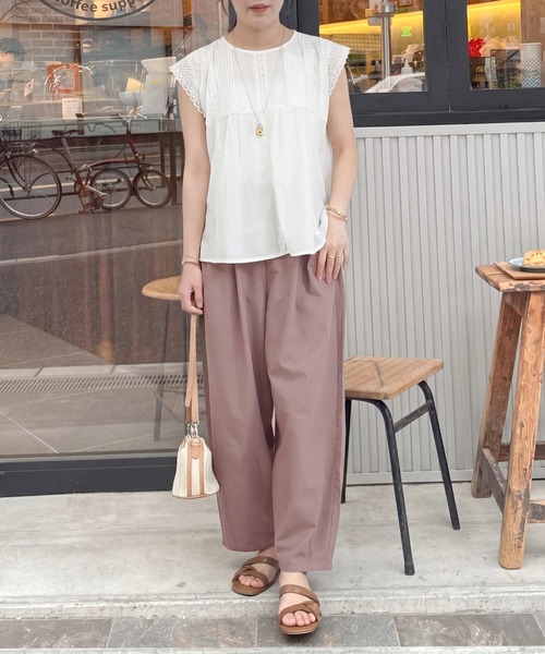Emma（エマ） ワイドパンツ パンツ 綿麻サーカスパンツ レディース