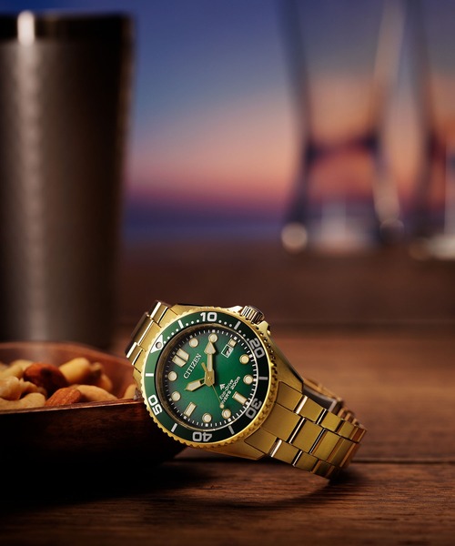 美品‼️【シチズン】プロマスター　エコドライブ 電波ソーラー マリン 200m PROMASTER 腕時計 MARINEシリーズ 光発電エコ・ドライブ ダイバー200m