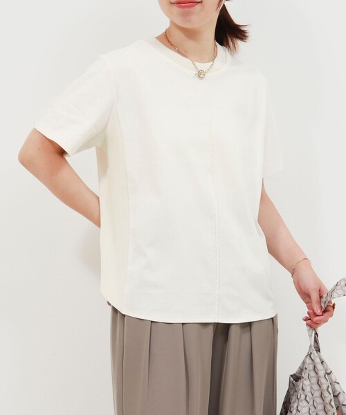 tシャツ ジャージーピンタックプルオーバー レディース