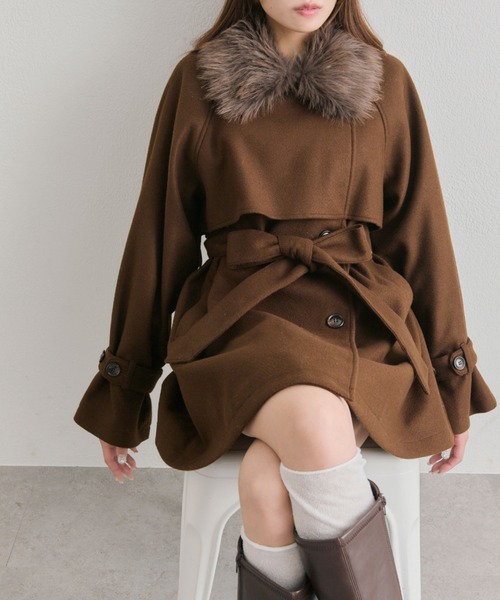 OLIVE des OLIVE（オリーブデオリーブ） ステンカラーコート コート