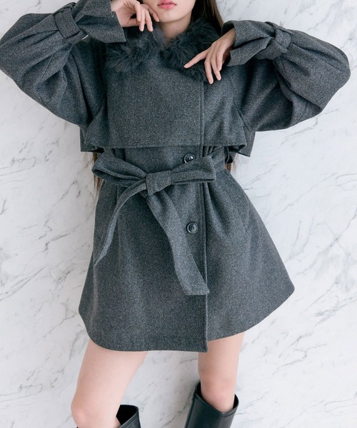 OLIVE des OLIVE（オリーブデオリーブ） ステンカラーコート コート