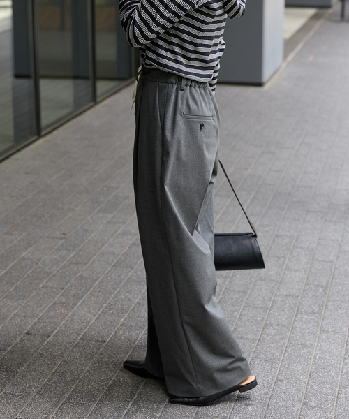 【美品】SOUMO 黒スラックス JOURNAL STANDARD スラックス パンツ ソモウライクイージー