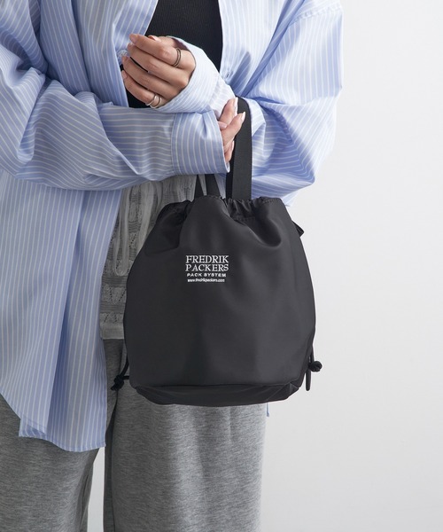 フレドリックパッカーズ　キンチャク　巾着　ショルダー green label relaxing 別注アイテム 【 巾着 2WAYバッグ 】| FREDRIK