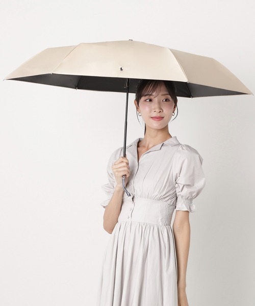 【極美品】ポロラルフローレン 晴雨兼用 折り畳み傘 ベージュ ブラック 刺繍 セール】【WEB限定】遮光100 晴雨兼用 折りたたみ日傘 軽量 '裾