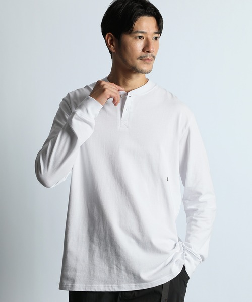LANVIN en Bleu tシャツ 消臭機能「アクロクリア」シールドネック