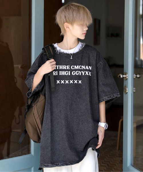 「neos」 半袖シャツ LARGE サックスブルー メンズ_画像7