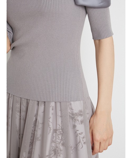 「SNIDEL」 半袖ニット ONE SIZE ブラック レディース_画像8