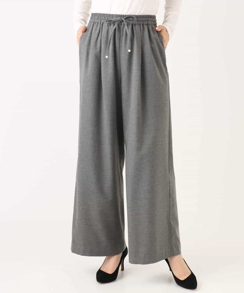 MK MICHEL KLEIN（エムケー ミッシェルクラン） パンツ 裏起毛ワイド