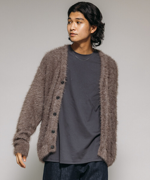 FREAK'S STORE（フリークスストア） カーディガン メランジ フェザー V