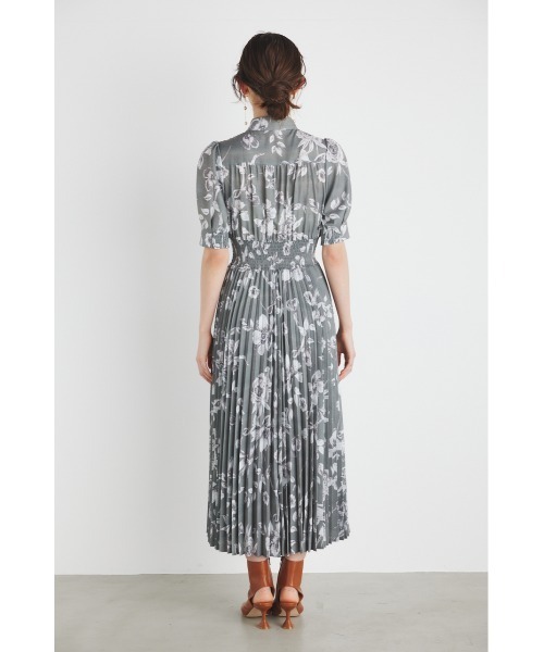 「rienda」 半袖ワンピース MEDIUM グレー系その他 レディース_画像4