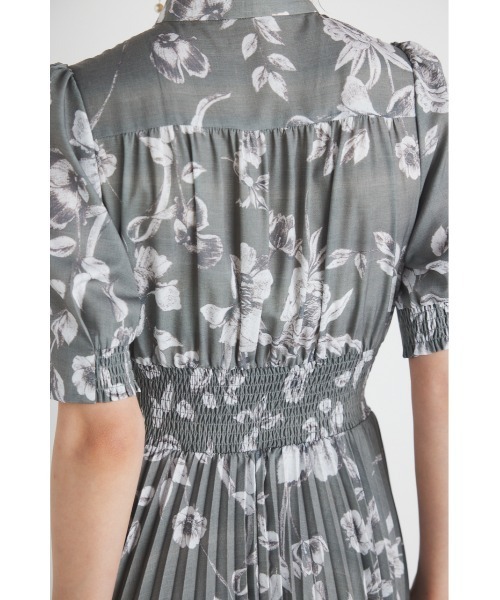 「rienda」 半袖ワンピース MEDIUM グレー系その他 レディース_画像6