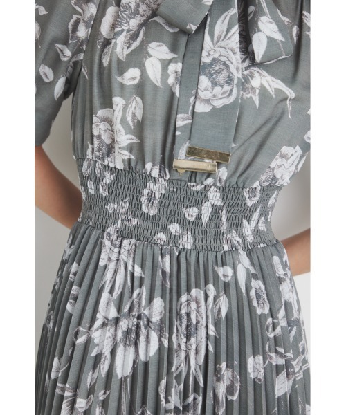 「rienda」 半袖ワンピース MEDIUM グレー系その他 レディース_画像8