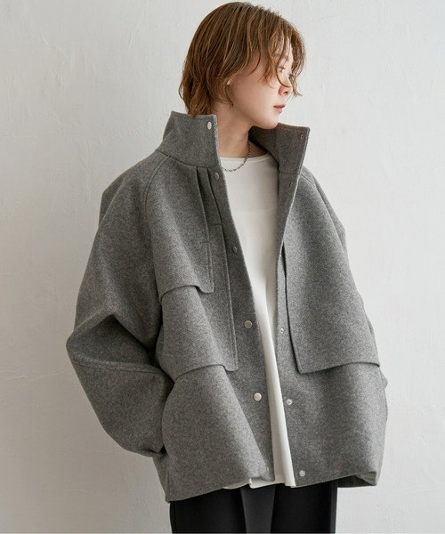 「notch.」 コート M ダークグレー レディース_画像5