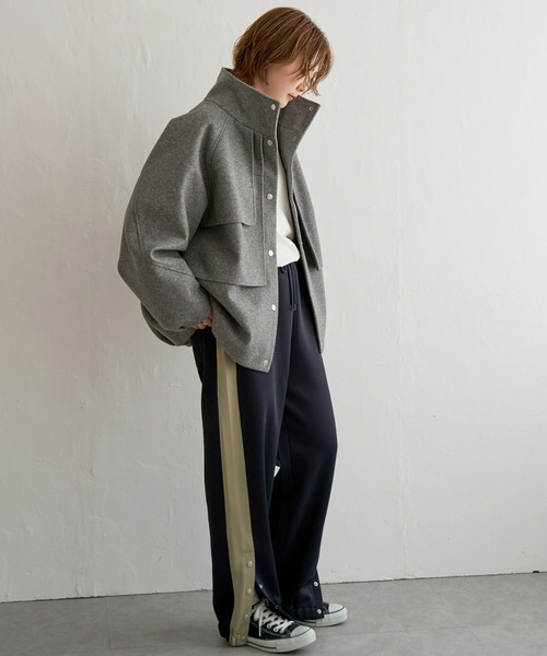 「notch.」 コート M ダークグレー レディース_画像6