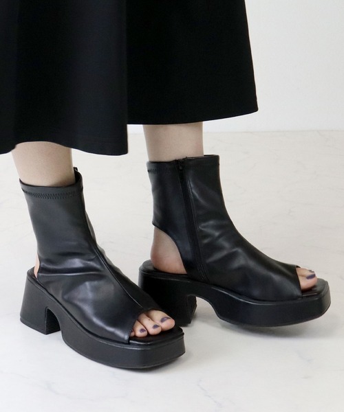 「LOVEHUNTER」 フラットサンダル L ブラック レディース_画像5