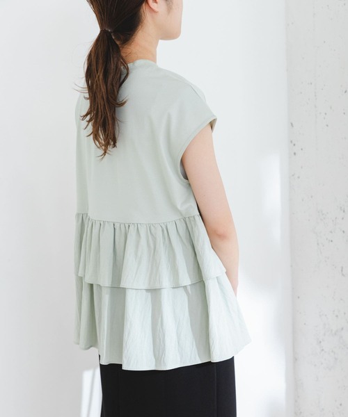 「F by ROSSO」 半袖カットソー FREE ブラック レディース_画像3