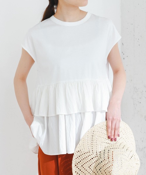 「F by ROSSO」 半袖カットソー FREE ブラック レディース_画像5