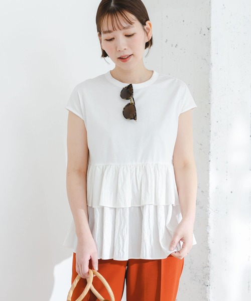 「F by ROSSO」 半袖カットソー FREE ブラック レディース_画像8