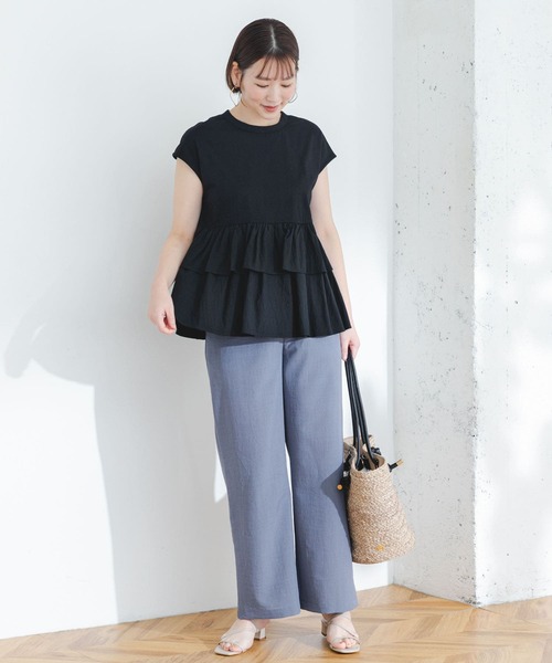 「F by ROSSO」 半袖カットソー FREE ブラック レディース_画像9