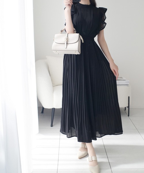 「mily bilet」 ノースリーブワンピース X-LARGE ブラック レディース_画像2