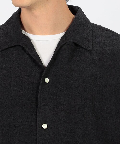 極希少 HAVERSACK ATTIRE コットンシルクオープンカラーシャツ HAVERSACK（ハバーサック） シャツ 半袖 HAVERSACK ATTIRE シルク