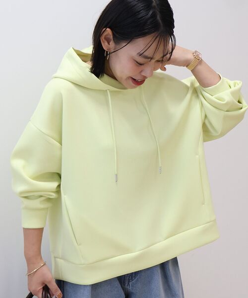 「AMERICAN HOLIC」 プルオーバーパーカー L ライトイエロー レディース_画像8