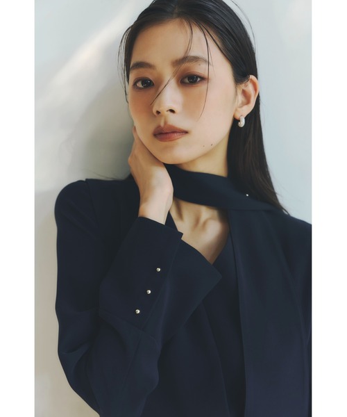 anuans ワンピース ダブルサテンクラシカルワンピース : ZOZOTOWN