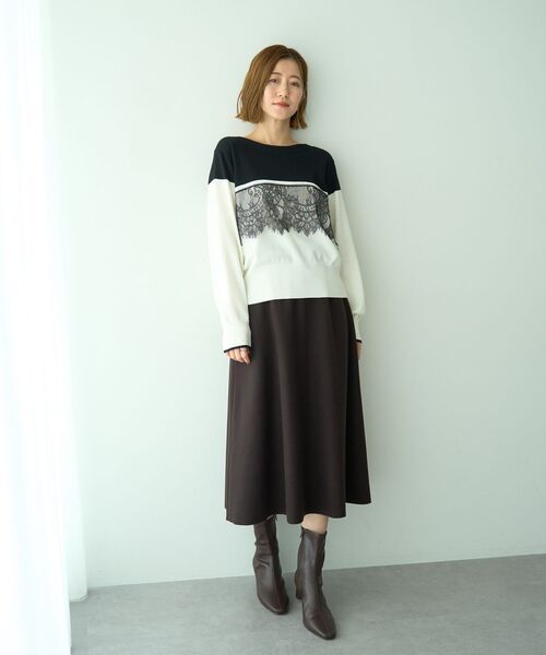YECCA VECCA（イェッカヴェッカ） スカート メルトンジャージーAライン