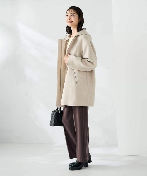 日本製　アドーア　レディースアウター a.v.v（アー・ヴェ・ヴェ） コート アウター 「2WAY」Aライン