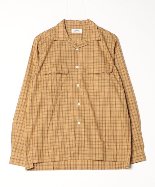 シャツ 「KS」「Riprap/リップラップ」SEMI-OPEN COLLAR SH L/S (PLAID