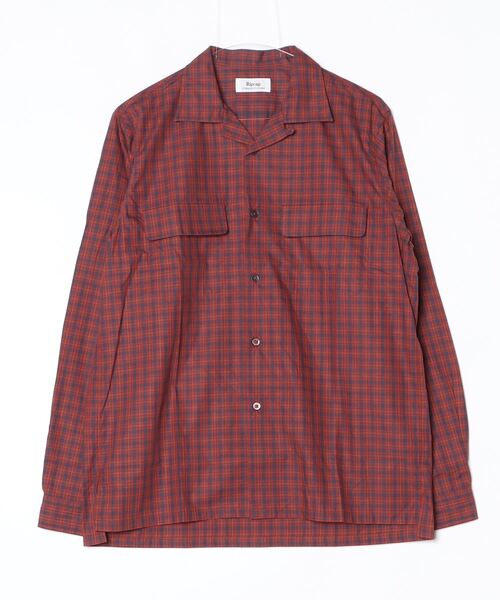 シャツ 「KS」「Riprap/リップラップ」SEMI-OPEN COLLAR SH L/S (PLAID