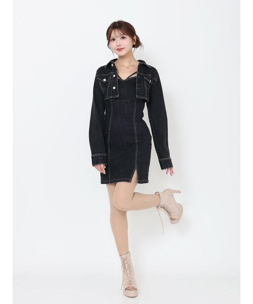 EATME ワンピース まとめ売り EATME（イートミー） ワンピース BACKレースアップデニムワンピセット
