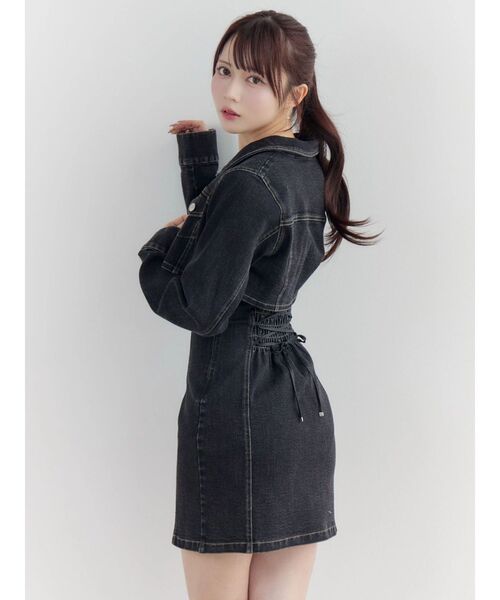 EATME（イートミー） ワンピース BACKレースアップデニムワンピセット