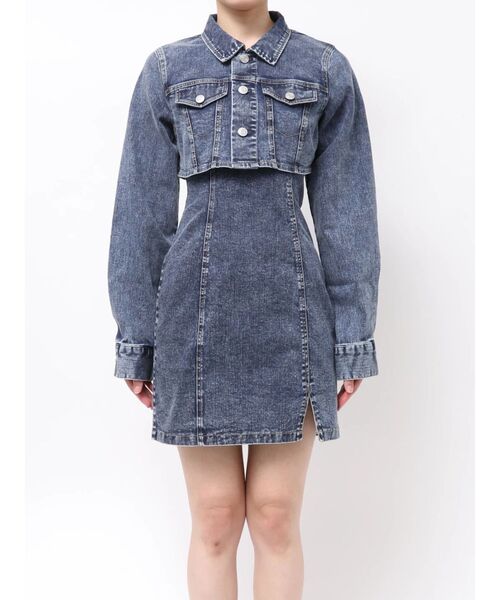 EATME（イートミー） ワンピース BACKレースアップデニムワンピセット