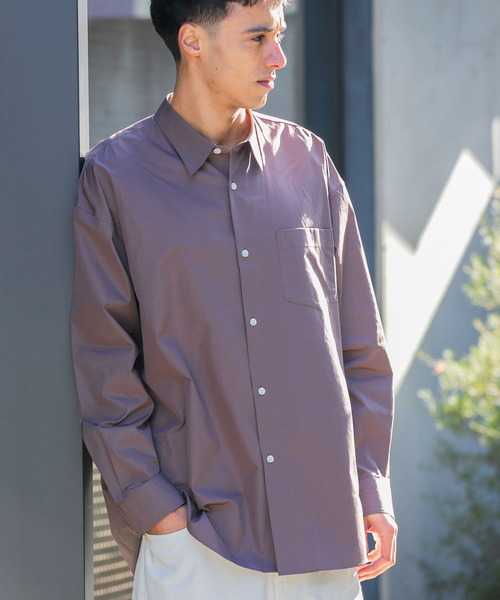 「THOMAS MASON」 長袖シャツ LARGE ロイヤルブルー メンズ_画像7