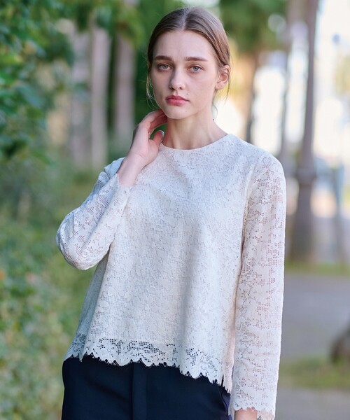 ドレステリア　長袖ブラウス　新品未使用　36(S) DRESSTERIOR（ドレステリア） 長袖ブラウス 36 ブラック レディース