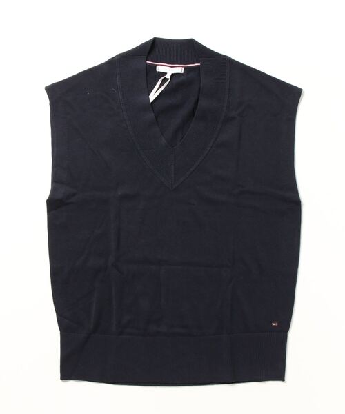 TOMMY HILFIGER（トミー・ヒルフィガー） ベスト MEDIUM ネイビー
