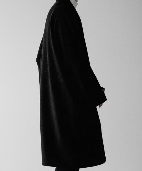 「RUUBON」 チェスターコート S ブラウン メンズ_画像3