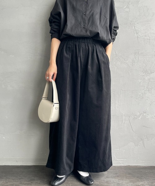 mizuiroind（ミズイロインド） パンツ コーデュロイ タック ワイド