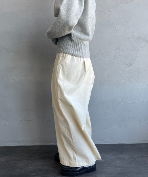 mizuiroind（ミズイロインド） パンツ コーデュロイ タック ワイド