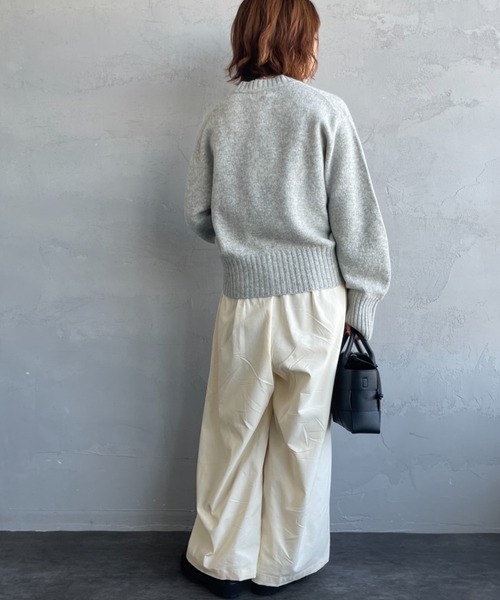 mizuiroind（ミズイロインド） パンツ コーデュロイ タック ワイド