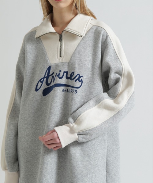 【NEW】アヴィレックス（AVIREX）/BI−COLOR FLEECE LINED DRESS AVIREX（アヴィレックス） ワンピース BI-COLOR FLEECE LINED DRESS