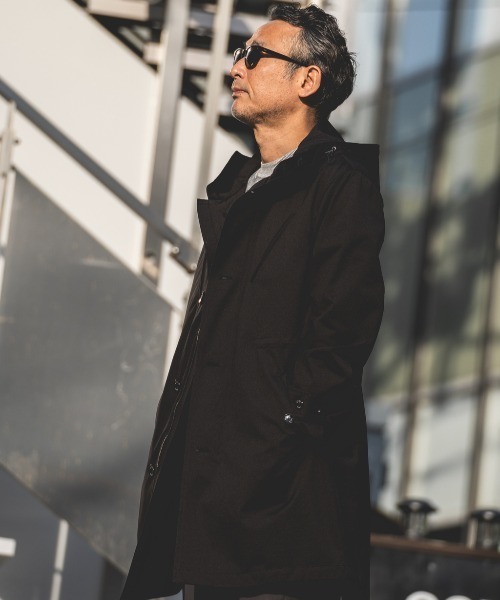 「EPOCA UOMO」 モッズコート 48 ブラック メンズ_画像2