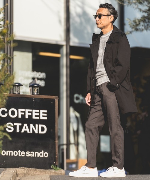 「EPOCA UOMO」 モッズコート 48 ブラック メンズ_画像4