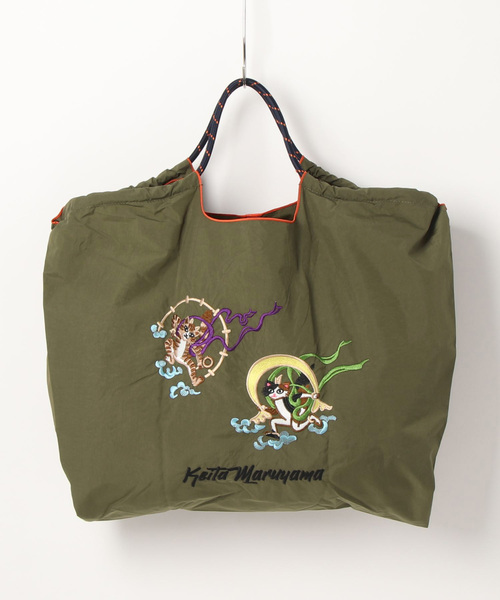 ボール&チェーン  ケイタマルヤマ ブルーレーベル エコバッグ L/新品 KEITA MARUYAMA（ケイタマルヤマ） トートバッグ「Ball＆Chain BLUE