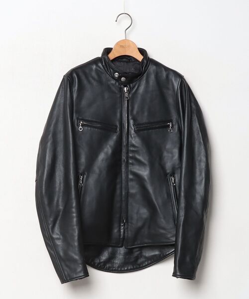 Schott N.Y.C（ショット） 「schott」 レザーブルゾン SMALL ブラック