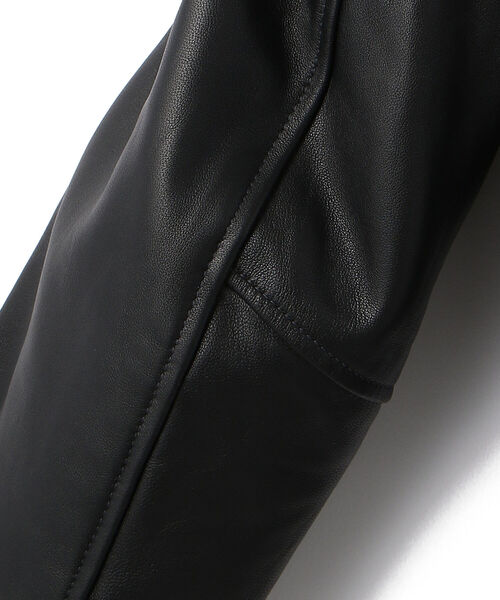 「schott」 レザーブルゾン SMALL ブラック メンズの画像