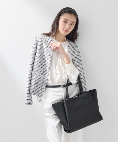 INDIVI（インディヴィ） トートバッグ 「A4収納可能／合皮」キャリア