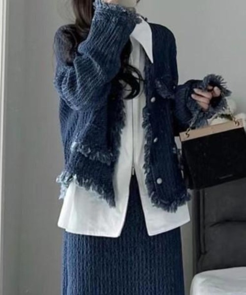 CADBURY（キャドバリー） ジャケット ノーカラージャケット ツイード