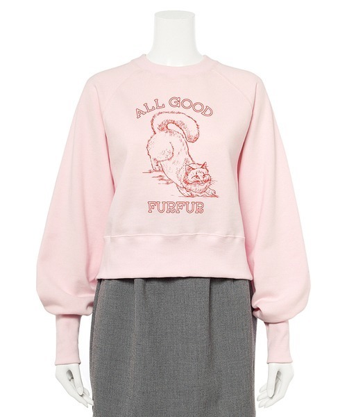 「FURFUR」 スウェットカットソー FREE オフホワイト レディース_画像2